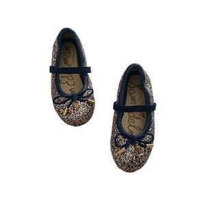 Sam Edelman Size 8 Toddler Felicia Multicolor Glitter Mary Jane Flats